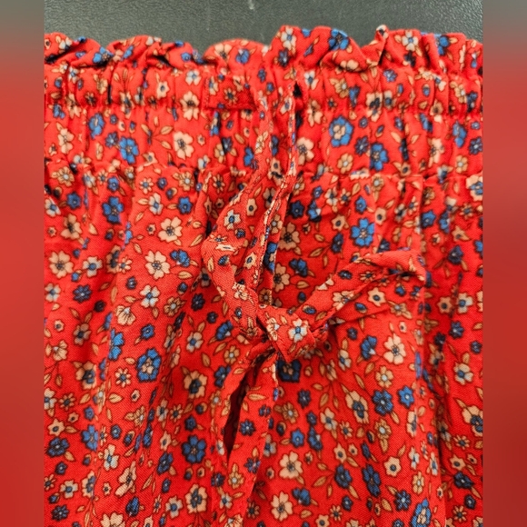 NWT - Bohemian Zesica Elastic Waist & Drawstring Floral Maxi Skirt - Size L - Picture 2 of 8